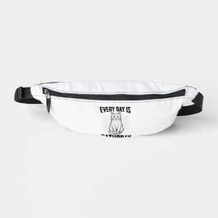 Vintage Caturday Cat Lover Funny Shirt Design_1 Fanny Pack