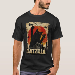 Vintage Catzilla - Funny Kitten And Cat Pullover H