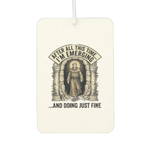 Vintage Cave Humour Engraving Graphic Shirt Design Air Freshener