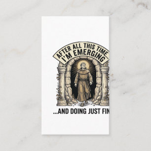 Vintage Cave Humour Engraving Graphic Shirt Design Business Card