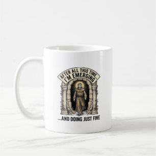 Vintage Cave Humour Engraving Graphic Shirt Design Coffee Mug