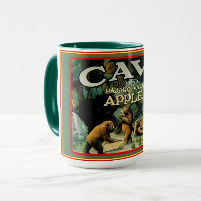 Vintage CAVE PAJARO Apples Mug (Front Left)