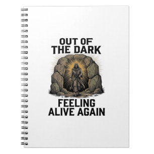Vintage Cave Revival Engraving Shirt Design_1 Notebook