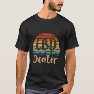 Vintage Cbd Dealer Retro Cbd Oil For Christmas T-Shirt