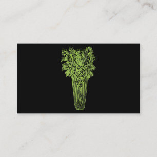 Vintage Celery Stalk Vegetable Gift Celery Juice L Business Card