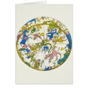 Vintage céleste, sphère arabe, constellations