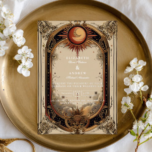 Vintage Celestial Art Nouveau Wedding