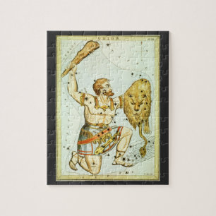 Vintage Celestial Astronomy, Orion Constellation Jigsaw Puzzle