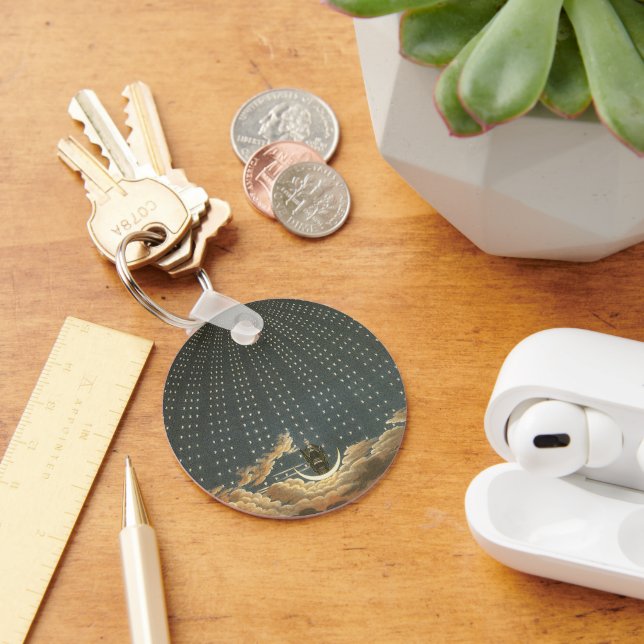 Vintage Celestial Astronomy, Queen of the Night Keychain (Desk)