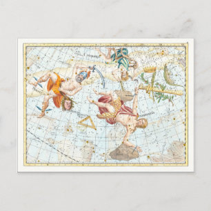 Vintage Celestial Atlas Constellations Postcard