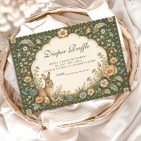 Vintage Celestial Botanical Rabbit Diapper Raffle
