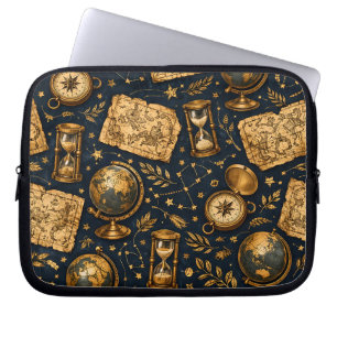 Vintage Celestial Map & Astronomy Pattern Laptop Sleeve