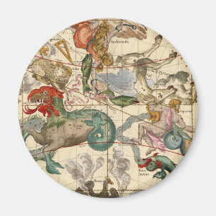 Vintage Celestial Map Cetus Aquarius Andromeda Magnet