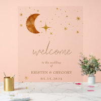 Vintage Celestial Moon Stars Wedding