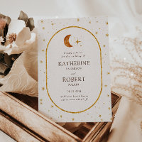 Vintage Celestial Moon Stars Wedding