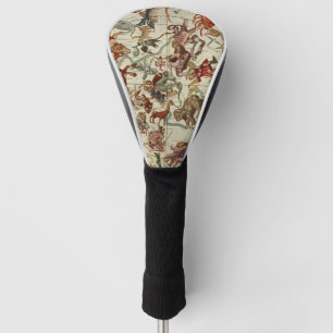 Vintage Celestial Northern Star Chart 1660 Golf Head Cover