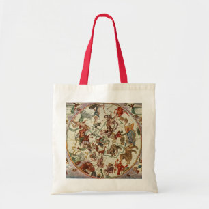 Vintage Celestial Northern Star Chart 1660 Tote Bag