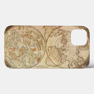 Vintage Celestial Planisphere Map by Joseph Moxon iPhone 13 Case