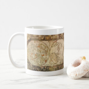 Vintage Celestial Planisphere Map by Joseph Moxon Coffee Mug