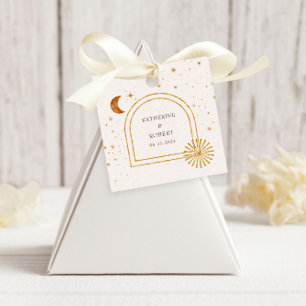 Vintage Celestial Stars Moon Wedding Napkins Favour Tags
