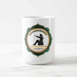 Vintage Celestial Virgo Zodiac Poster Coffee Mug