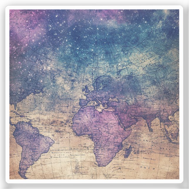 Vintage Celestial World Map (13) (Front)
