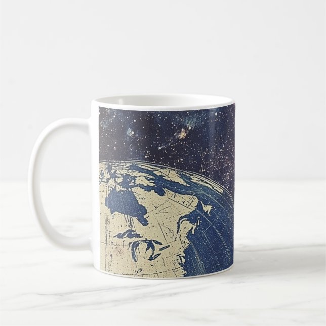 Vintage Celestial World Map (1) Coffee Mug (Left)