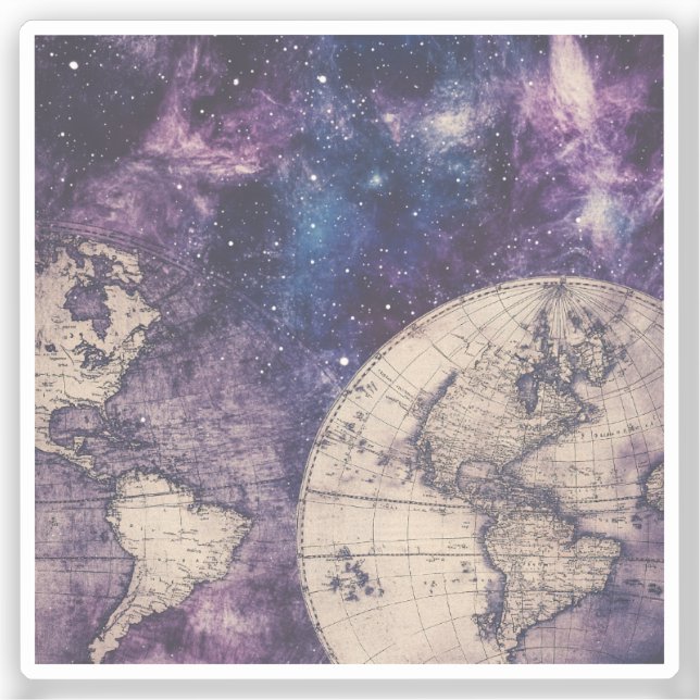 Vintage Celestial World Map (3) (Front)