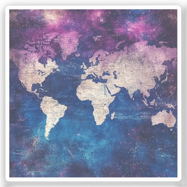 Vintage Celestial World Map (4) (Front)