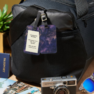 Vintage Celestial World Map (9) Luggage Tag