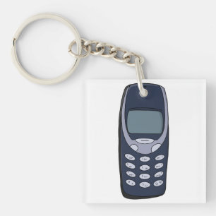 Vintage Cell Phone Keychain