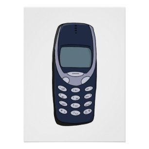 Vintage Cell Phone Poster