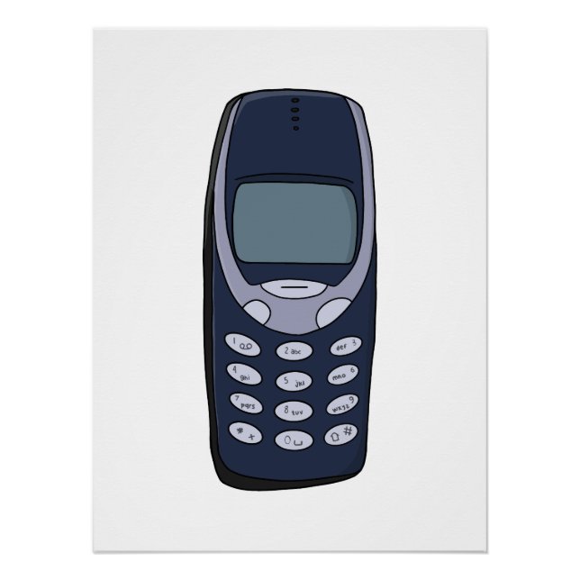 Vintage Cell Phone Poster (Front)