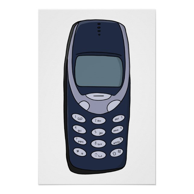 Vintage Cell Phone Poster (Front)