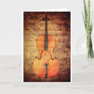 Vintage Cello Card