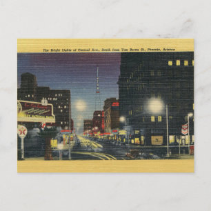 Vintage Central Avenue Phoenix Arizona Carte posta