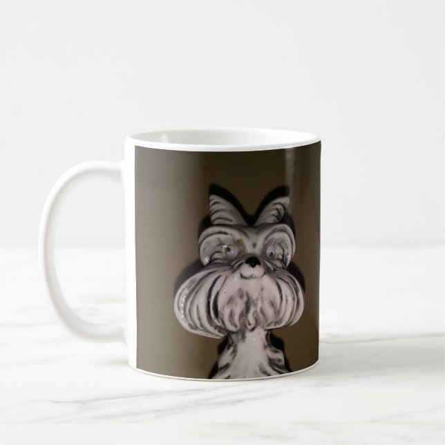 Vintage Ceramic Dog Coffee Mug (Left)