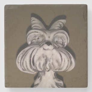 Vintage Ceramic Dog Stone Coaster