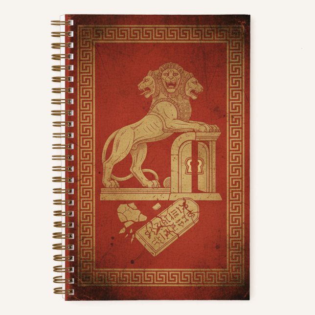 Vintage Cerberus Mythic Guardian Archival Journal (Recto)