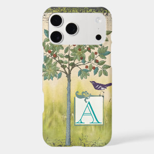 Vintage Cerisier Arbre Monogramme iPhone