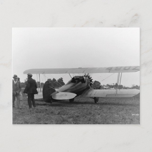 Vintage Cessna 1920's Airplane Postcard (Front)