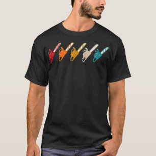 Vintage Chainsaws Woodworking Arborist donut carpe T-Shirt