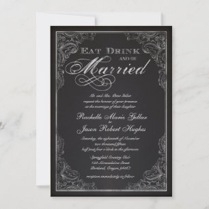 Vintage Chalkboard Announcement