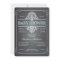 Vintage Chalkboard Baby Shower Boy Blue Invitation