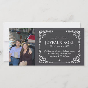 Vintage Chalkboard Christmas Holiday Photo Cards