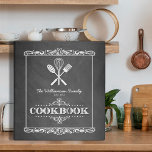 Vintage Chalkboard Family Cookbook Binder<br><div class="desc">A fun,  vintage chalkboard look for this personalized family cookbook binder.</div>