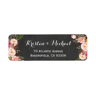 Vintage Chalkboard Floral Wrapping