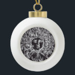 vintage chalkboard Greek mythology Gorgon medusa Ceramic Ball Christmas Ornament<br><div class="desc">blackboard art medusa hair fashion accessories.
vintage chalkboard Greek mythology Gorgon medusa home decor and medusa gifts for greek mythology lovers.</div>
