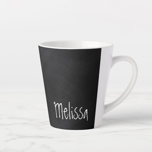 Vintage Chalkboard Personalized Latte Mug (Right)