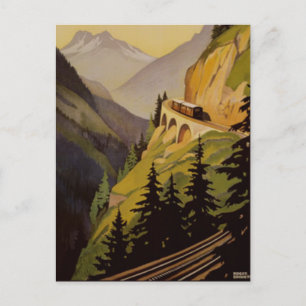 Vintage Chamonix, Mont-Blanc, France - Postcard